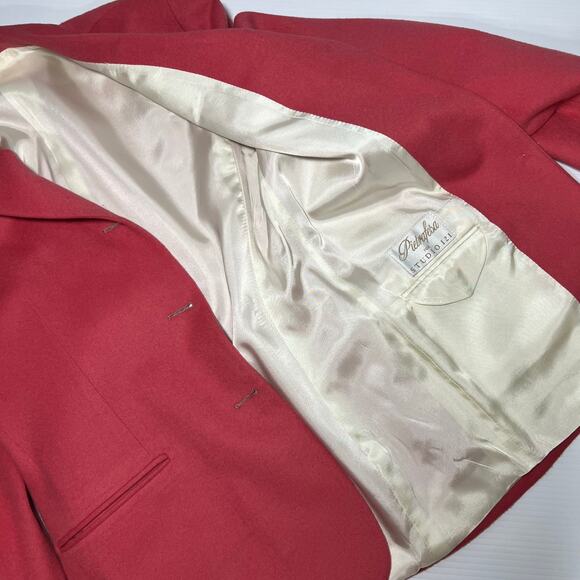 Pietrafesa for Studio 121 Size 10 Dusty Pink Camel Hair Blazer 3 Button Jacket - Picture 14 of 16